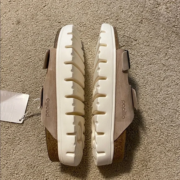 NWT Papillio by Birkenstock Women’s Arizona Chunky Platform Sandal in Warm Sand - Picture 6 of 8